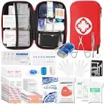 315 PCS First Aid Kit,Trauma Kit with Essential Emergency Medical Supp