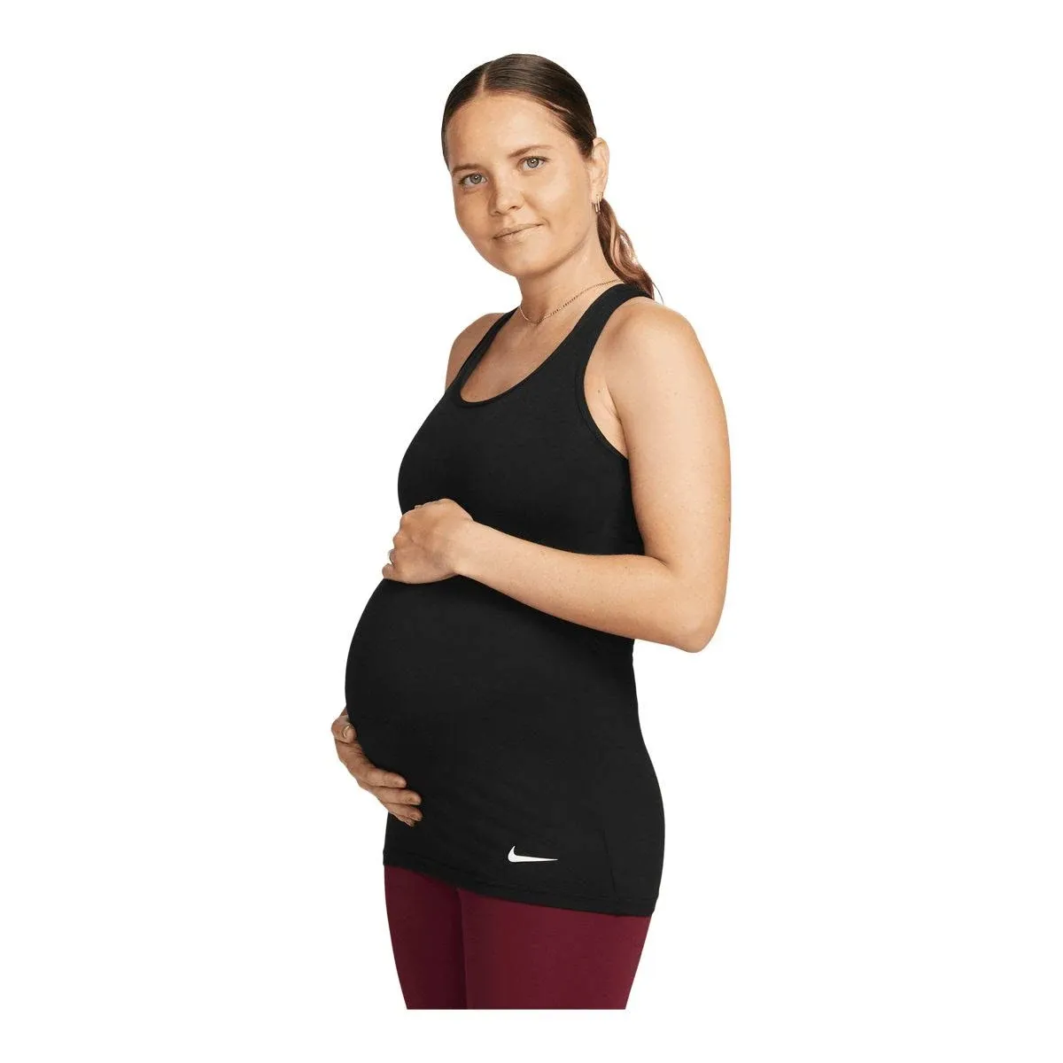 Nike Women's Tank Top Black Dri-FIT Maternity Tank S