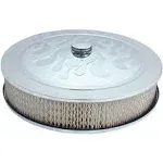 Spectre Air Cleaner 14in. x 3in. Flamed Chrome - White Paper