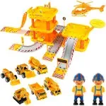 Interactive Vehicle &amp; Track Set for Kids - 77 Pieces, Compatible with Major Bran