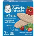 Gerber Teethers, Strawberry Apple Spinach, 1.7 oz, 12 Count Box (Pack of 6)