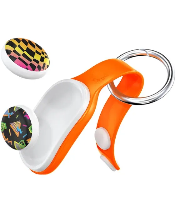 PopSockets PopPuck, Trick Magnet and Fidget Toy- Neon Orange