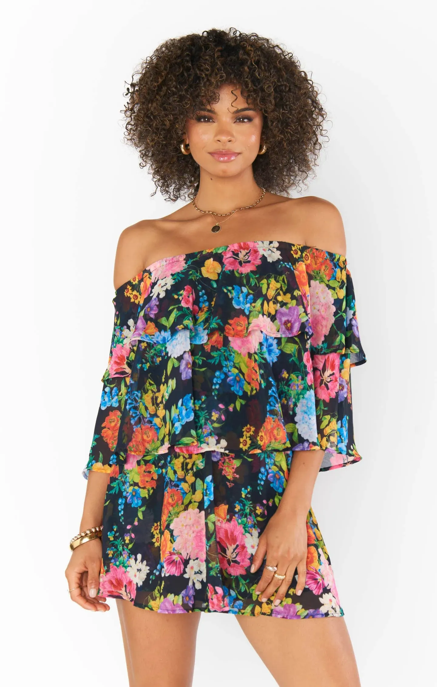 Show Me Your Mumu Womens Triple Decker Romper