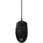 Logitech G PRO Wired Gaming Mouse, Hero 16K Sensor, 16000 DPI, RGB, Ultra Lightweight, 6 Programmable Buttons, On-Board Memory, Built for Esport, Compatible with PC/Mac - Black