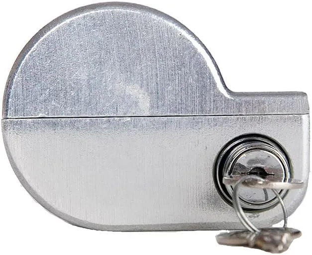 Jendyk YO-1MK2-KA Brushed Aluminum Single Knob Air Brake Lock (Keyed Alike) 1 Pack