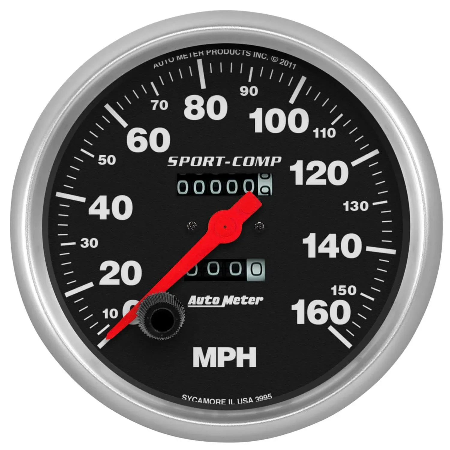 Autometer 3995 Sport-Comp Speedometer Gauge, 5 in., Mechanical