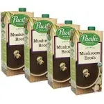 Pacific Foods Organic Mushroom Broth, 32-Ounce Carton (Pack of 4)