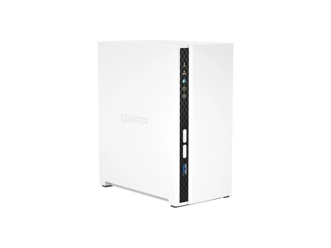 QNAP TS-233 2-bay Desktop NAS Enclosure Quad core processor,White, - 2GB RAM - 2.0GHz