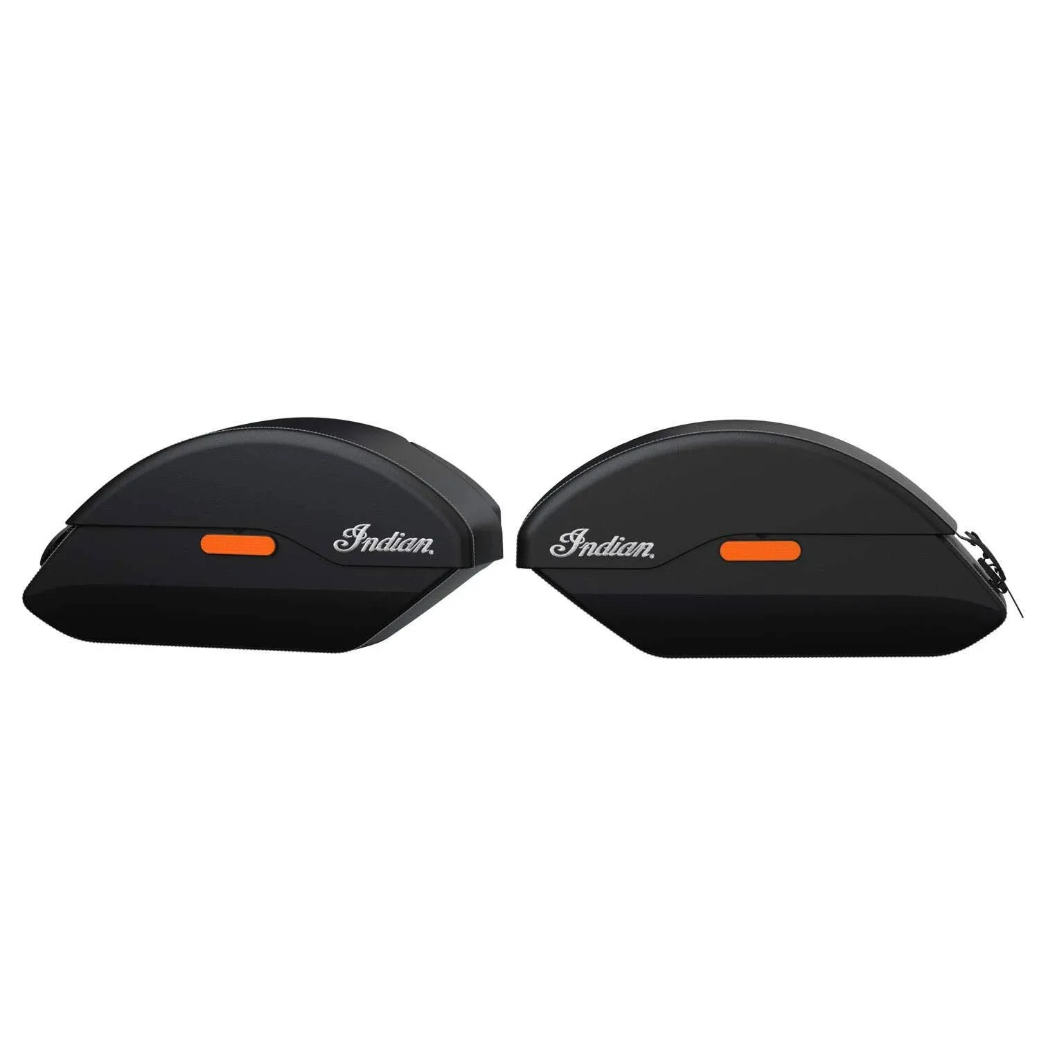 Indian Motorcycle Quick Release Semi-Rigid Saddlebags, Black