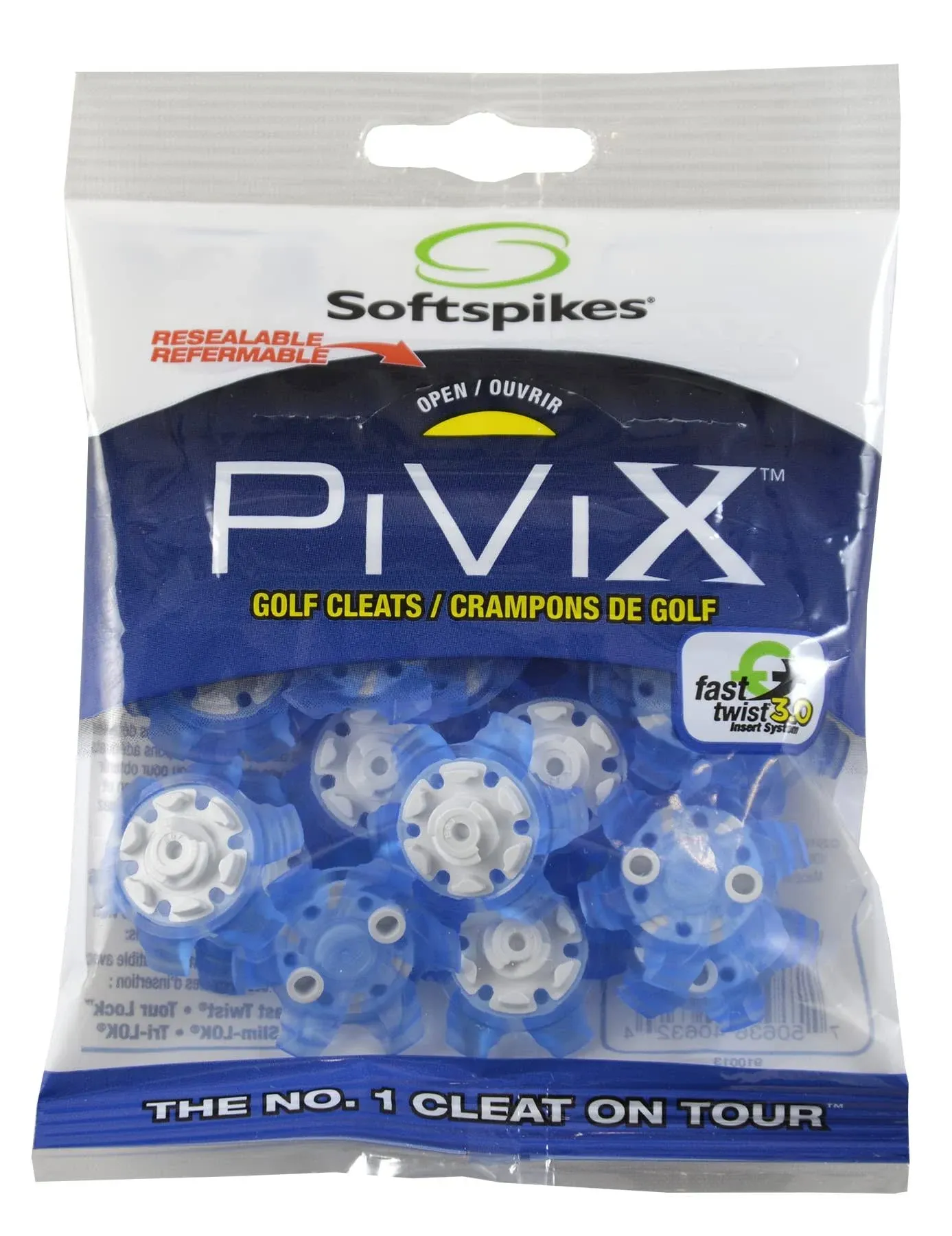 Softspikes PiViX Golf Cleats - Fast Twist 3.0-18 Count