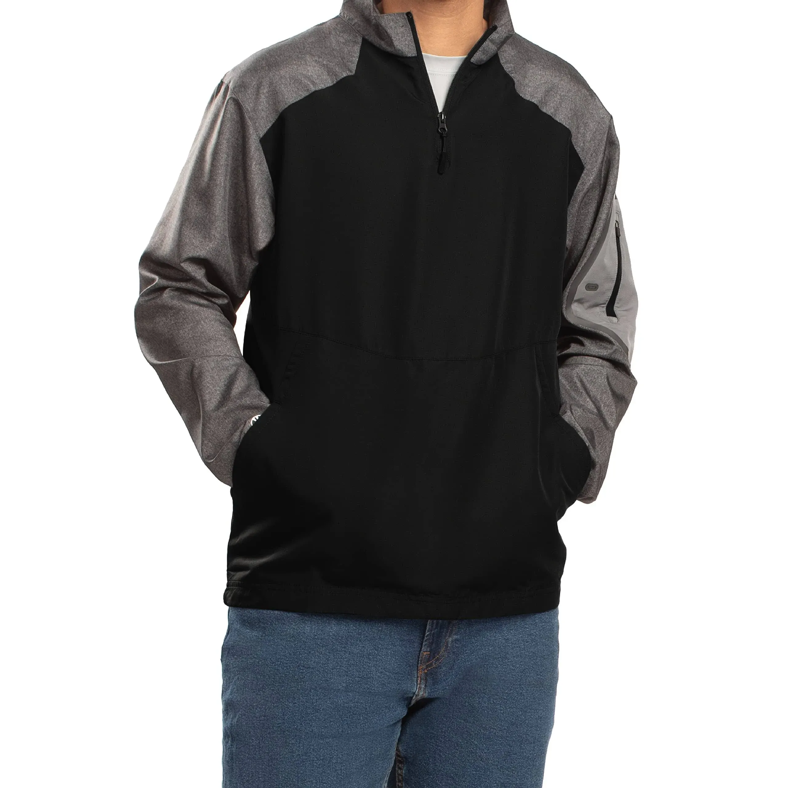 Holloway 229155 Raider Pullover - Carbon Print/ Black - M