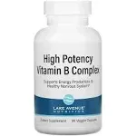 Lake Avenue Nutrition, High Potency Vitamin B Complex, 90 Veggie Capsules, LKN-02090