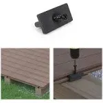 Muzata 500PCS Deck Fasteners Hidden Deck Fastener Clips Composite Decking Fasteners T Clips with Metal Deck Screws for 250 SQ.FT. of Deck Boards, M029