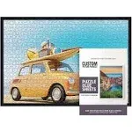 19.75x26.75 Puzzle Frame Kit with Glue Sheets | Black Mid Century Picture Frame | Real Wood with UV Resistant, Size: 19.75x26.75 Puzzle Size