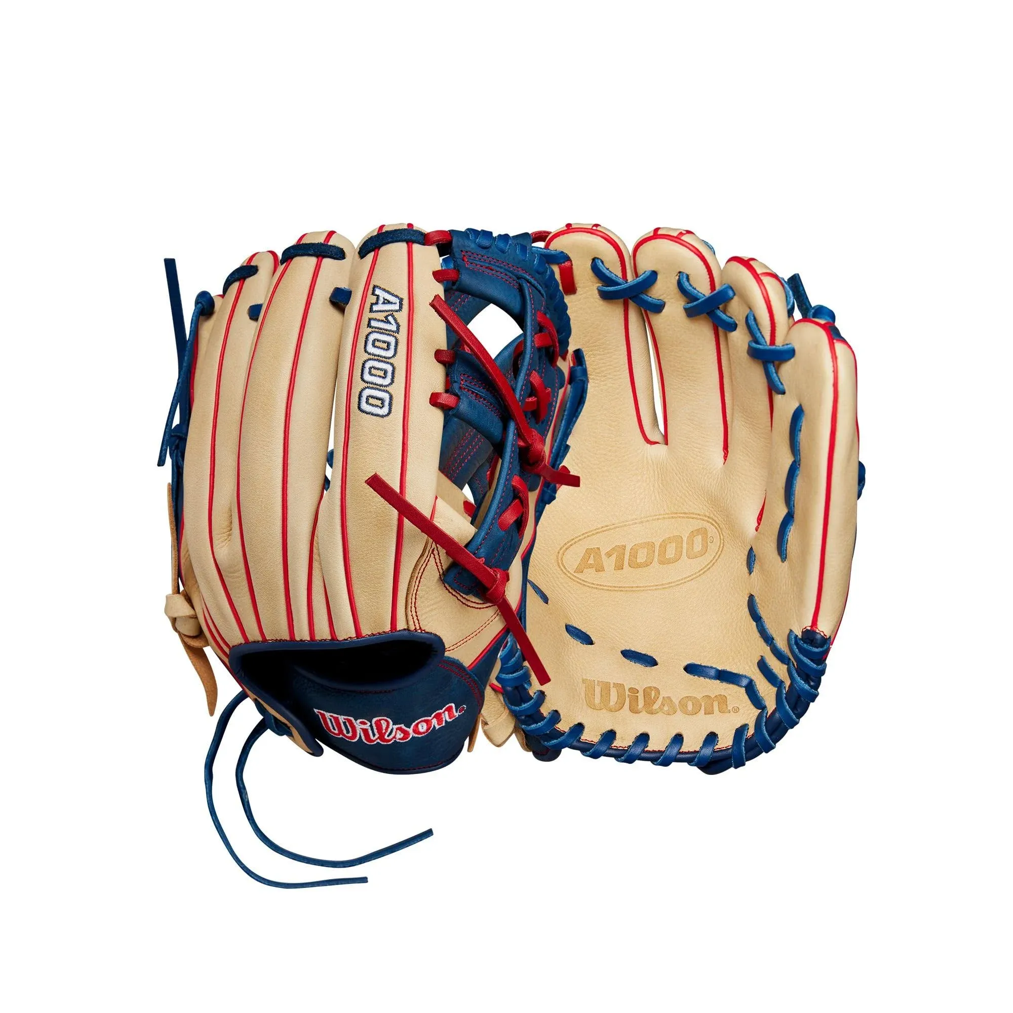 Wilson A1000 1912 12.00" Utility Glove WBW10144612 - Blonde Navy Red