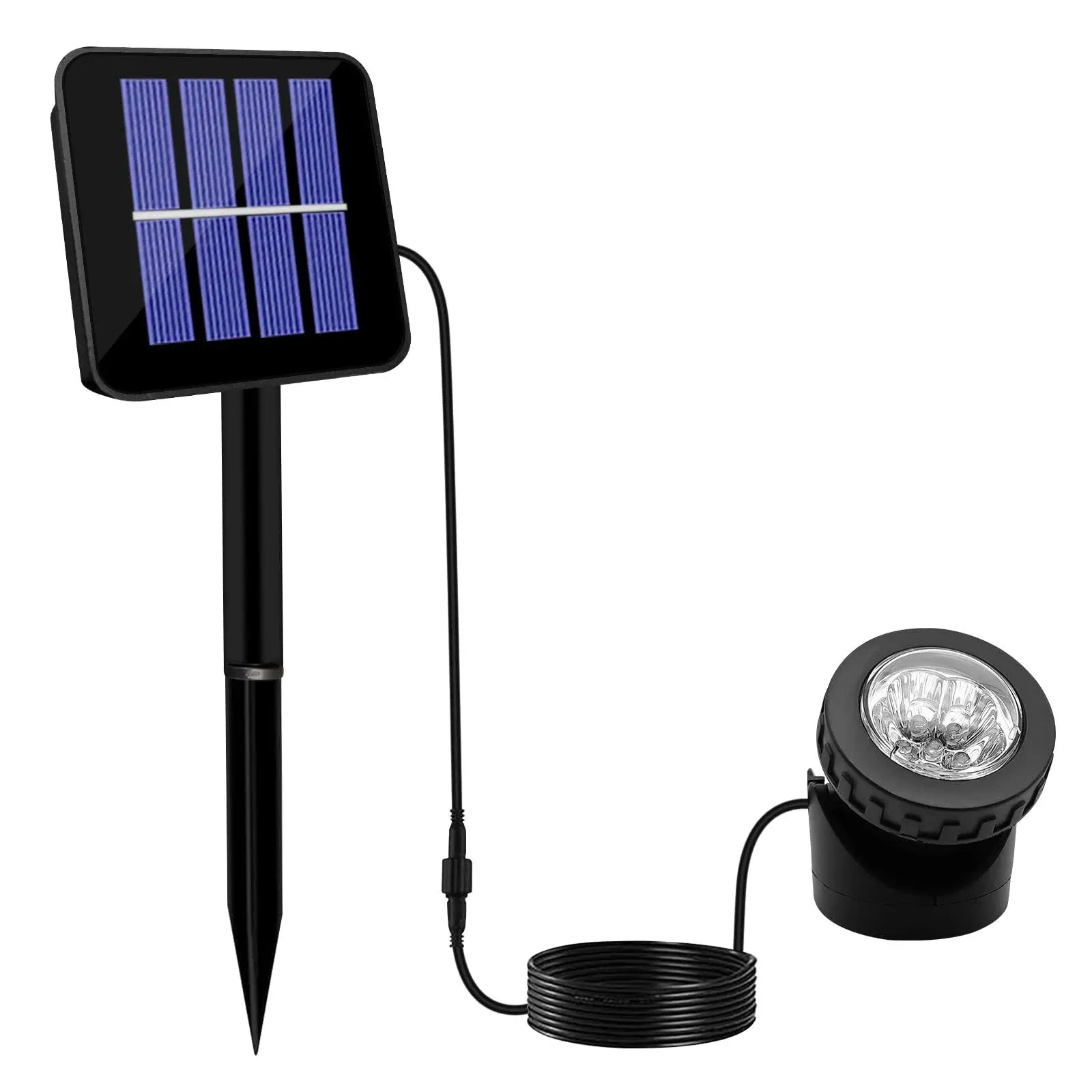 Solar Spot Lights Outdoor Led Waterproof Pond Light Solar Spotlight Underwater L