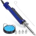 929D-V 2 IN 1 Desoldering Iron Electric Solder Sucker with 5 Nozzles 0.8/1.0/...