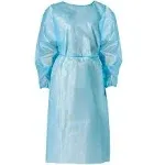 Personal Touch 20 Pack Disposable Isolation Gowns Blue Level 2 SMS 40GSM Non-Woven Material PPE for Dental Medical Use at MechanicSurplus.com