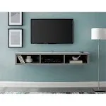 Martin Furniture - Wall Mounted TV Console, 60-Inch, Stone Gray - IMSE360CT