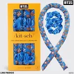 BT21 x Kitsch Satin Heatless Overnight Curling Set - Soft Hair Curlers and Rollers for No-Heat Curls