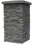 NextStone Slatestone 16" x 16" x 30" Faux Polyurethane Stone Column Wrap - Rundl