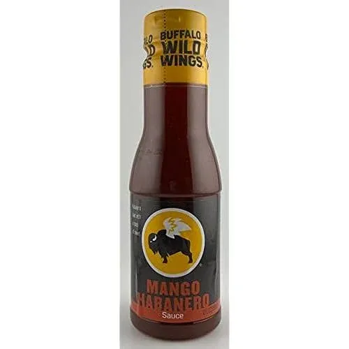 Buffalo Wild Wing Sauce Variety 8 Pack- Garlic Parmesan Wing Sauce, Mango Habanero Sauce, Nashville Hot Sauce, Asian Zing Sauce, Medium, Spicy Garlic, Honey BBQ, and Hot Buffalo Wild Wings Sauces.