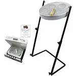 Panyard Jumbie Jam Steel Drum with Z-Stand - Silver