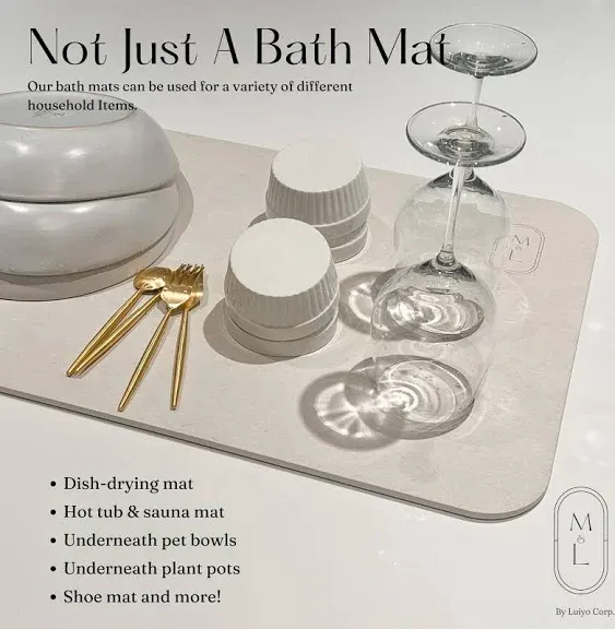 LUIYO M&L Stone Bath Mat