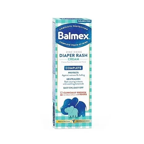 Balmex Zinc Oxide Diaper Rash Cream Advanced Formula - 2 oz, Pack of 3