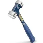 ESTWING Lineman's Hammer - 40 oz Electrical Utility Tool with Smooth/Milled Face & Shock Reduction Grip - E3-40LM