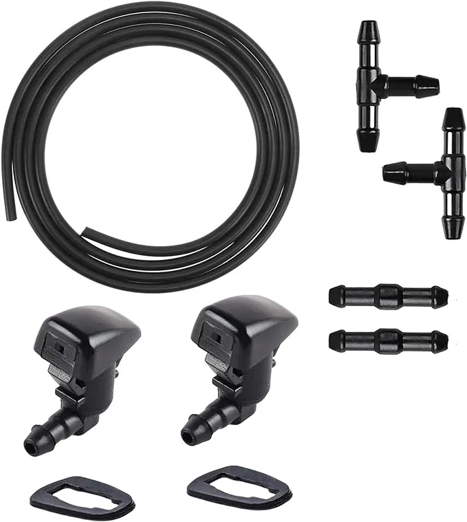 Windshield Washer Nozzles Hose Connectors Kit for Ford Focus Edge Lincoln MKX