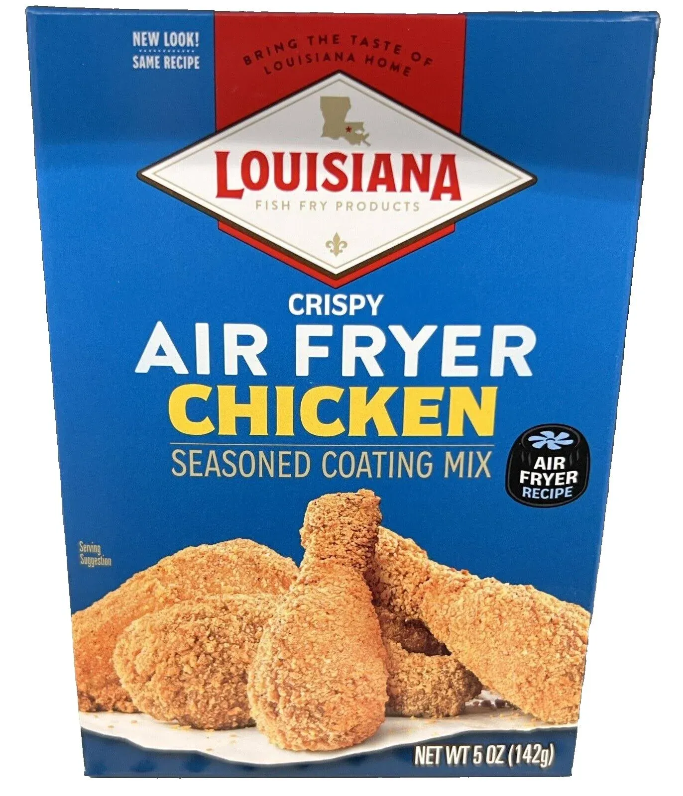 Louisiana Fish Fry Products Air Fryer Seasoned Coating Mix, Chicken - 5 oz