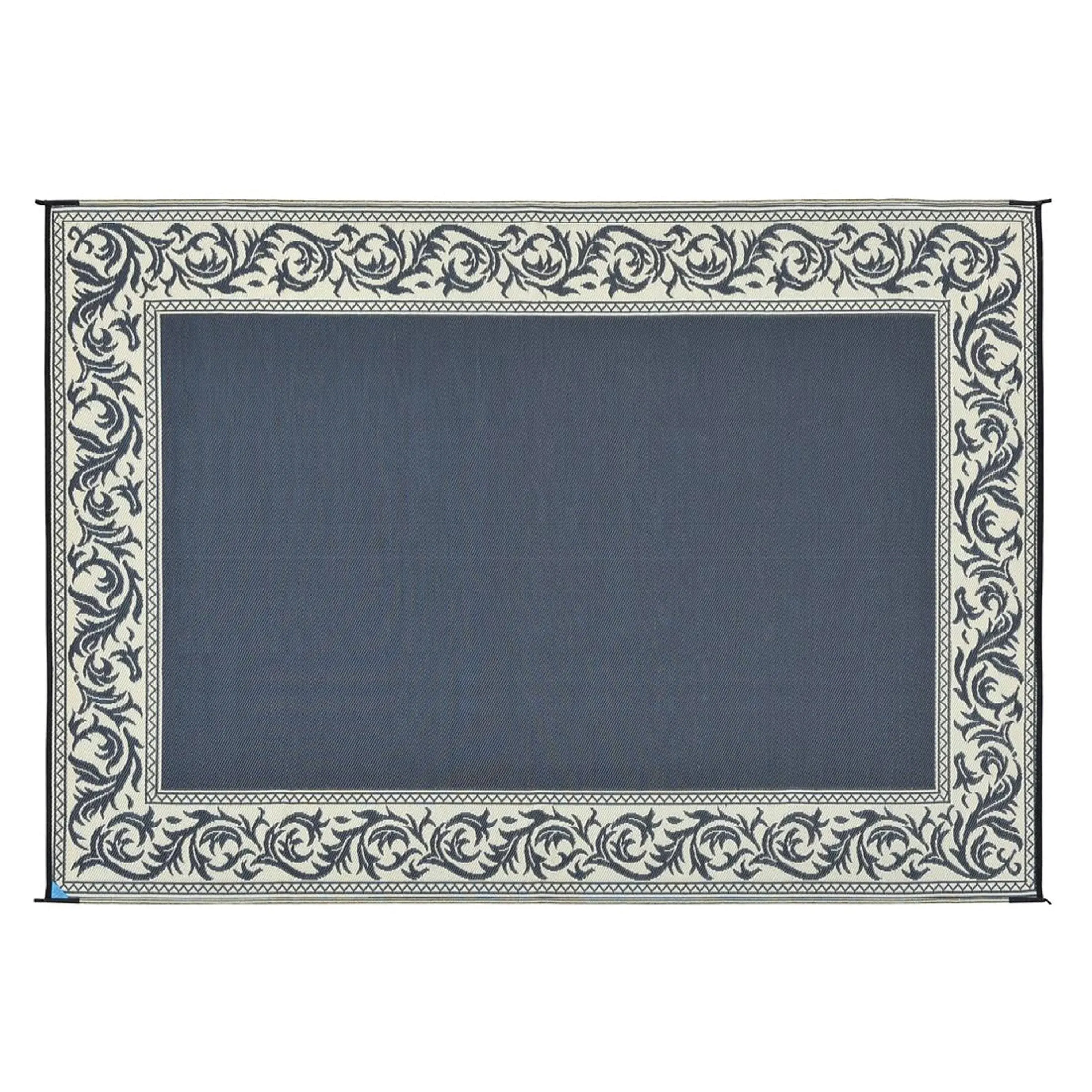 Reversible Mat; Classical Black/Beige; 6Ft x 9Ft