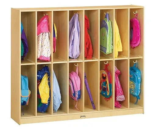 Jonti-Craft 2686JC Twin Trim Locker for Kids Storage - Classroom & Daycare Coat Locker