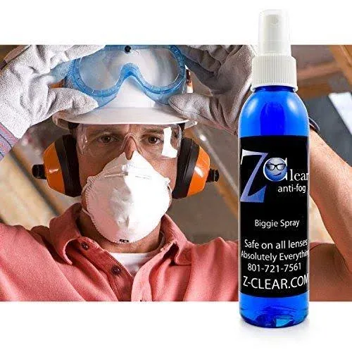 Anti-Fog 6oz Spray | Eye glasses cleaner | Goggles anti fog | Sunglasses cleaner | Windshields | Mirrors | Visors | Safe for all Lenses |+ With Microfiber Cloth