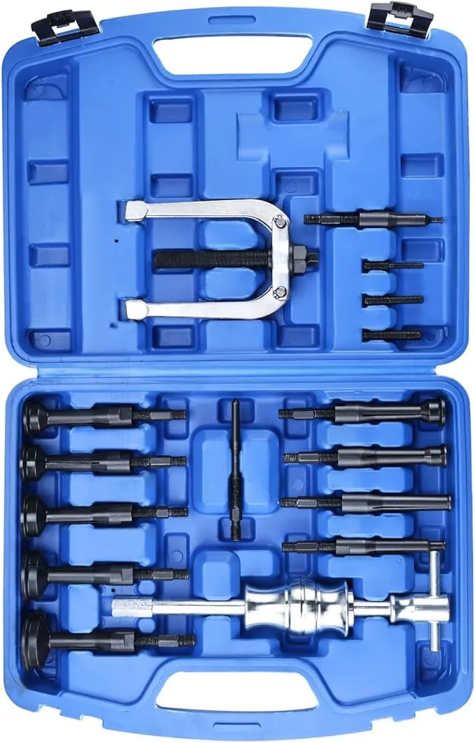 BTSHUB Blind Bearing Puller Tool Set Blind Hole Remover Inner Internal Bearing Extractor Set 8-58mm Collets Size