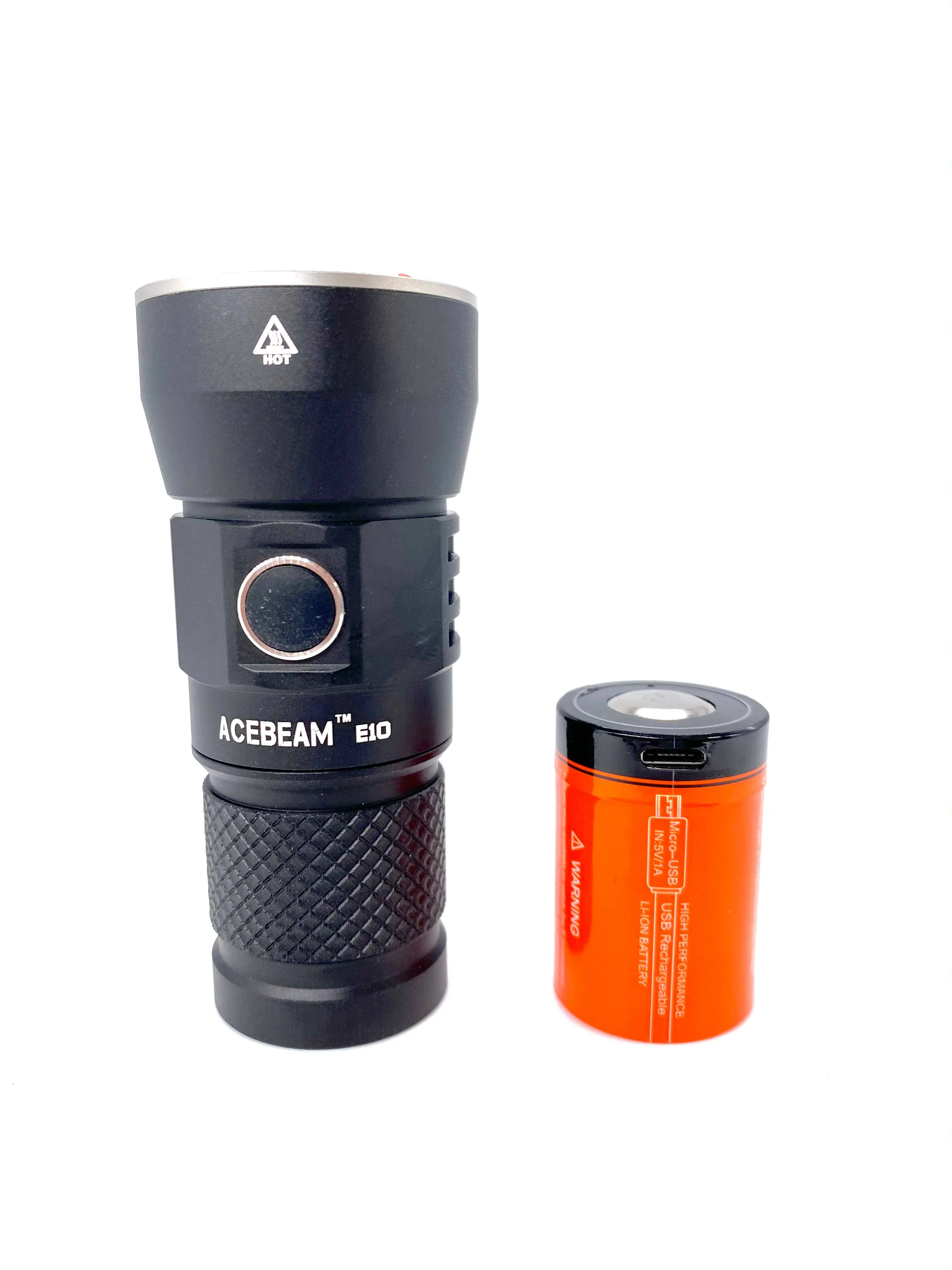 Acebeam E10 Rechargeable Flashlight -1050 Lumens -675 Meter Beam Distance ...