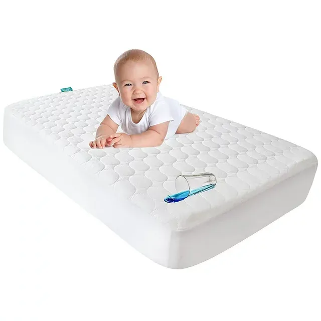 Biloban Toddler Waterproof Crib Mattress Pad Cover