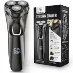 Electric Razor for Men, SHPAVVER Electric Shaver for Men, Rechargeable Wet Dry Shaver with Pop Up Trimmer, Waterproof Cordless Portable Razor