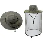 Mosquito Mesh Net Hat Insect Bug Fishing Gardening Cap Mesh Hood for Men Women