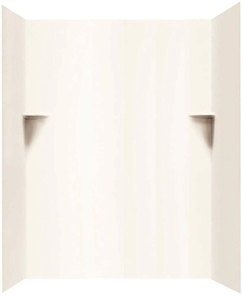 Swan SK366072.010 Solid Surface Glue-Up 5-Panel Bathtub Wall Kit, 36" L x 60" H x 72" H, White