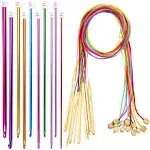 Tiggell 23 Pieces Tunisian Crochet Hooks Kit