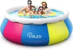 Swimming Pool, EVAJOY 10ft ×30in Above Ground Pool Easy Set, Blow Up Pool Kiddie