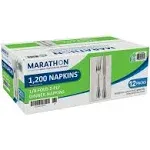 Marathon 1/8 Fold Embossed Dinner Napkins 1200 Count