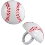 Baseball Cupcake Rings (24-Pack)