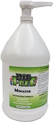 Lice and Nit Eliminating Enzyme Mousse and Nit Glue Dissolver 128oz - (1-Gallon)