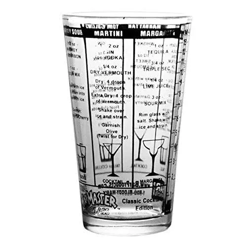 Classic Recipes Measured Mixing Glass