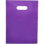 Choice Marts 100 Purple Bags 1.5mil 9"x12" Merchandise Bags Purple Plastic Bags Thick Glossy Retail Bags and Shopping Bags for Small Business