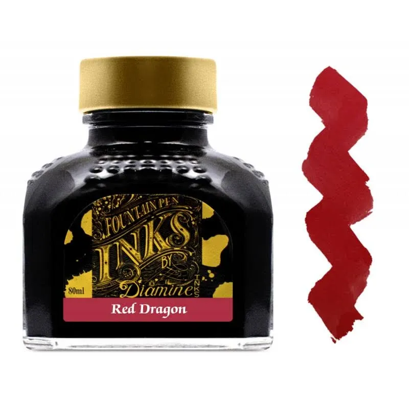 Diamine Red Dragon (80ml) Bottled Ink