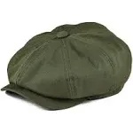 BOTVELA 100% COTTON TWILL MENS NEWSBOY CAP GATSBY BERET DRIVING GOLF CABBIE HATS